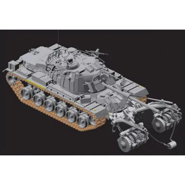 Dragon 1/35 Magach 5 w/ERA and Mine Roller Plastic Model Kit [3618]