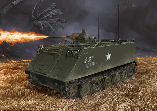 Dragon 1/35 M132 Armored Flamethrower (Smart Kit) Plastic Model Kit [3621]