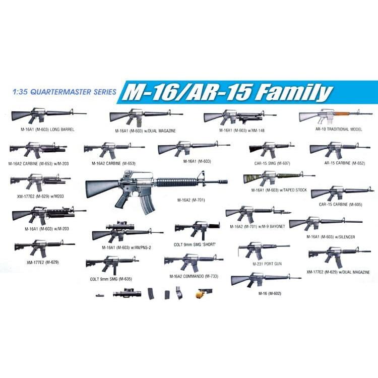 Dragon 1/35 M-16/AR-15 Family Plastic Model Kit