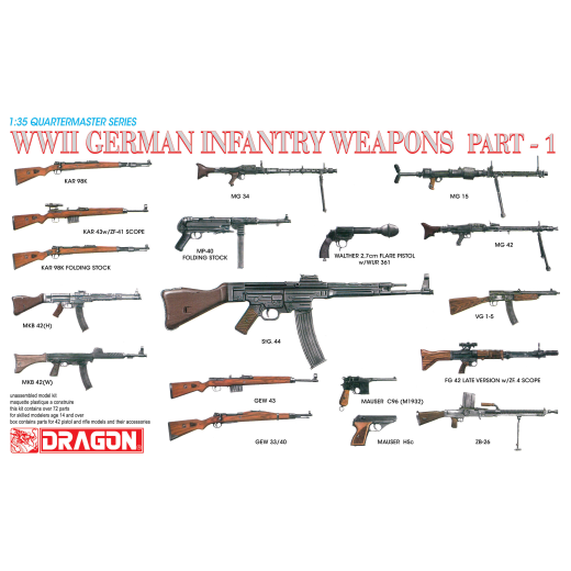 Dragon 1/35 WWII GERMAN INFANTRY WEAPONS [3809]