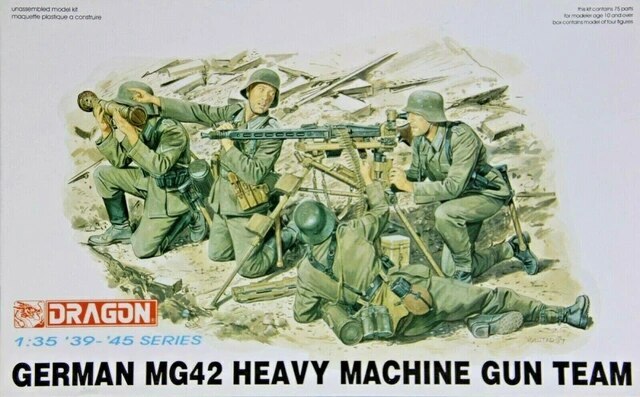 Dragon 1/35 GERMAN MG42 HEAVY MACHINE GUN TEAM [6064]