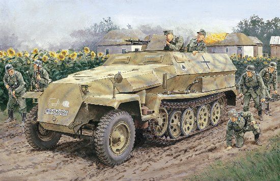 Dragon 1/35 Sd.Kfz.251/1 Ausf.C Plastic Model Kit [6187]