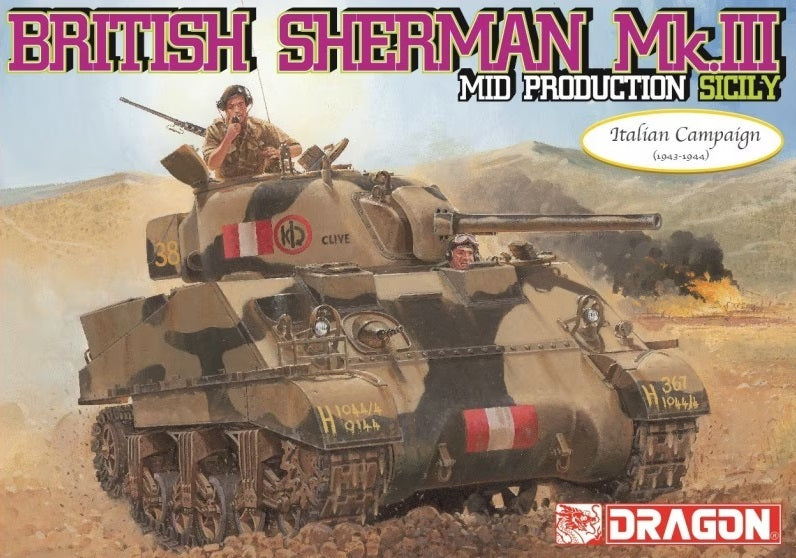 Dragon 1/35 Sherman Mk.III Mid Production Plastic Model Kit