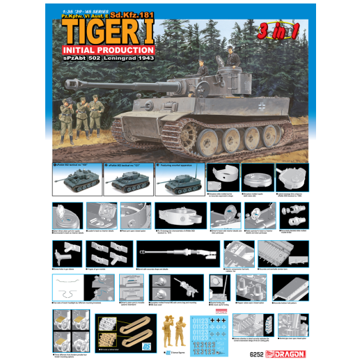 Dragon 1/35 Tiger I Initial Production [6252]