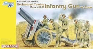 Dragon 1/35 Mechanised Towing 15cm s.IG.33 Infantry Gun w/Crew  Plastic Model Kit [6261]