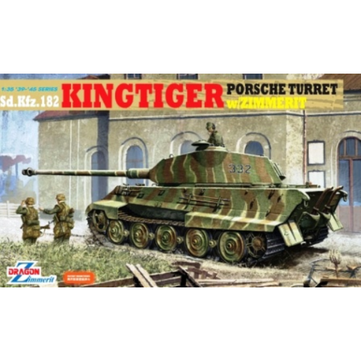 Dragon 1/35 KINGTIGER PORSCHE TURRET w/ZIMMERIT [6302]