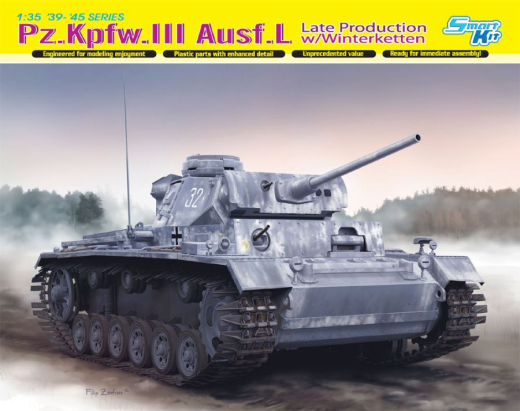 Dragon 1/35 Pz.Kpfw.III Ausf.L LATE PRODUCTION w/WINTERKETTEN (SMART KIT) [6387]