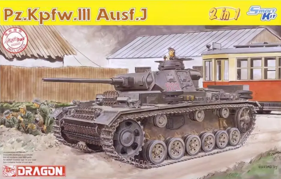 Dragon 1/35 Pz.Kpfw.III Ausf.J Plastic Model Kit