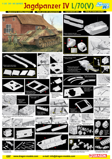 Dragon 1/35 Jagdpanzer IV L/70(V) Plastic Model Kit [6397]