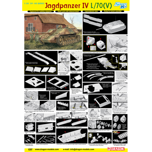 Dragon 1/35 Jagdpanzer IV L/70(V) Plastic Model Kit [6397]