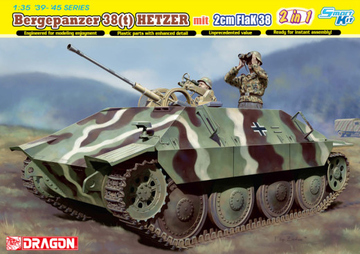 Dragon 1/35 Jagdpanzer 38 mit 2cm FlaK 38 Plastic Model Kit[6399]