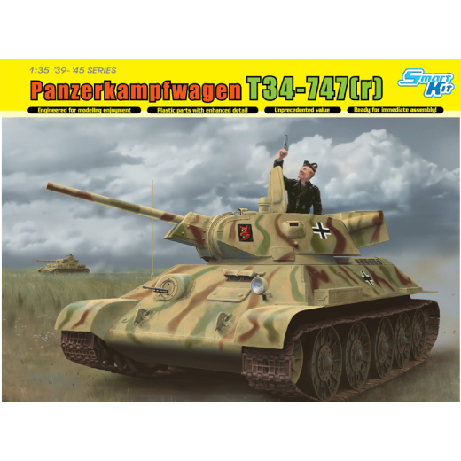 Dragon 1/35 PANZERKAMPFWAGEN T34-747(r) (SMART KIT) [6449]