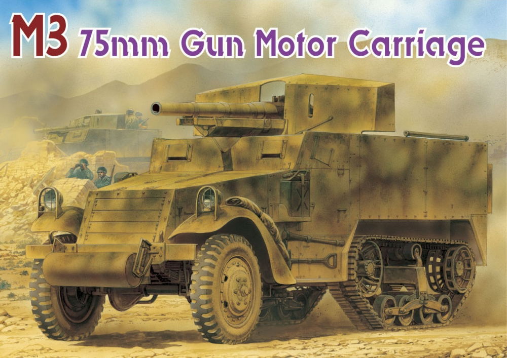 Dragon 1/35 M3 75mm Gun Motor Carriage Plastic Model Kit [6467]