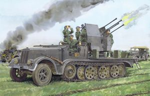 Dragon 1/35 Sd.Kfz.7/1 2cm Flakvierling 38 auf Selbstfahrlafette Plastic Model Kit [6525]