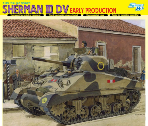 Dragon 1/35 Sherman III DV Early Production Plastic Model Kit[6573]