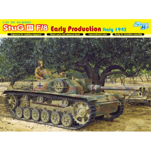 Dragon 1/35 StuG.III Ausf.F/8 Early Production Italy 1943 (Smart Kit) Plastic Model Kit [6620]