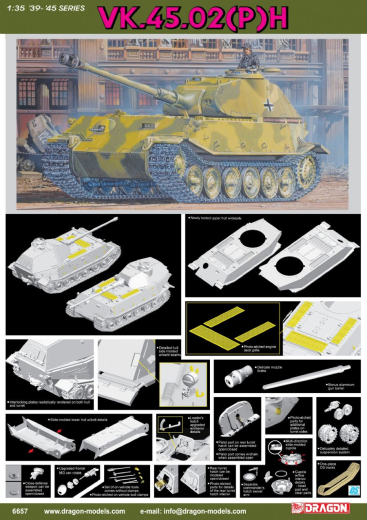 Dragon 1/35 VK.45.02(P)H German WWII Heavy Tank [6657]