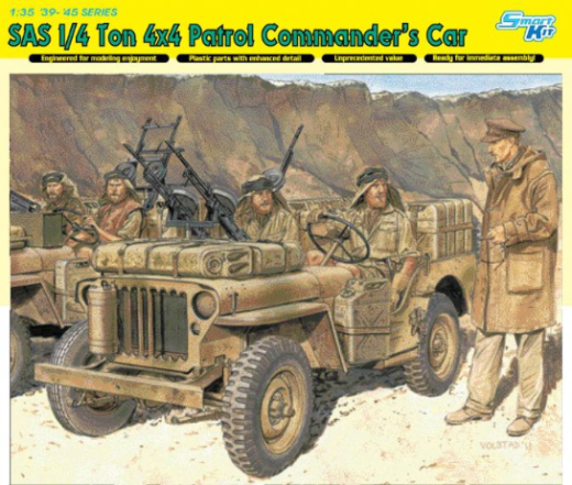 Dragon 1/35 SAS 1/4 Ton 4x4 Patrol Commander's Car (Smart Kit) [6724]