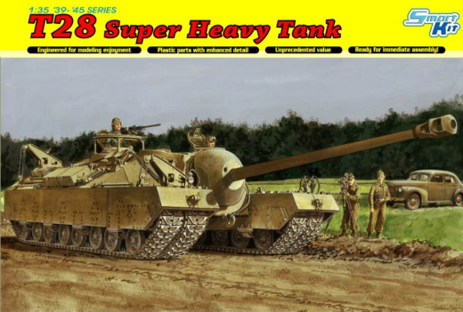 Dragon 1/35 T28 Super Heavy Tank Plastic Model Kit [6750]