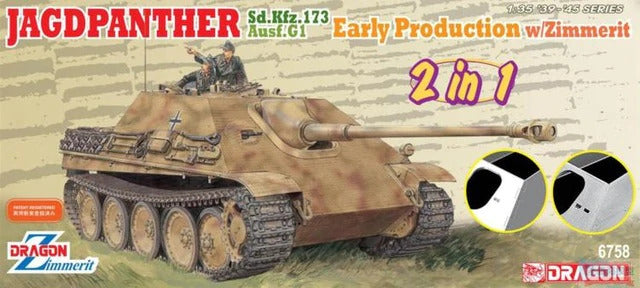 Dragon 1/35 Jagdpanther Early Production (2 in 1) Plastic Model Kit [6758]