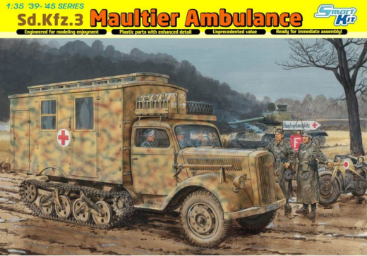 Dragon 1/35 Sd.Kfz.3 Maultier Ambulance Plastic Model Kit