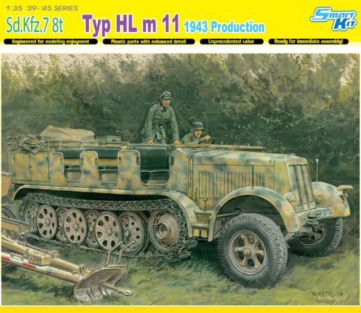 Dragon 1/35 Sd.Kfz.7 8(t) Typ HL m 11 1943 Production (Smart Kit) [6794]