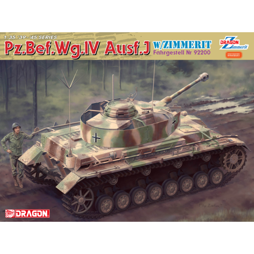 Dragon 1/35 Pz.Bef.Wg.IV Ausf.J w/ZIMMERIT FAHRGESTELL NR 92200 [6823]