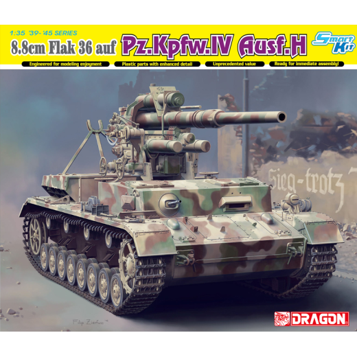 Dragon 1/35 8.8cm FlaK 36 auf Pz.Kpfw.IV Ausf.H (SMART KIT) [6829]