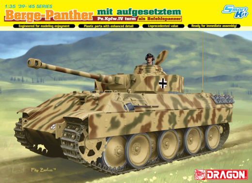 Dragon 1/35 BERGEPANTHER mit AUFGESETZTEM Pz.Kpfw.IV TURM ALS BEFEHLSPANZER [6835]