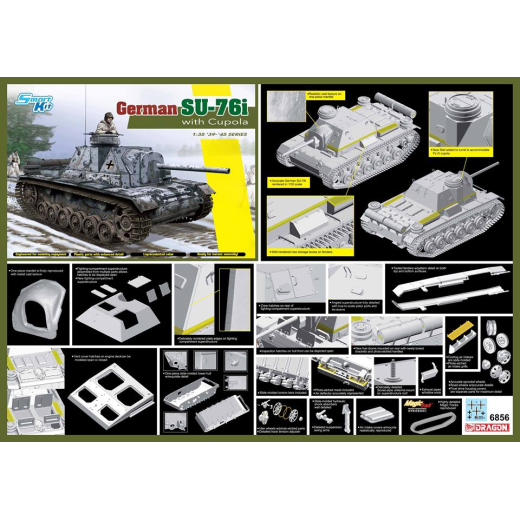 Dragon 1/35 German Su-76i w/Cupola [6856]