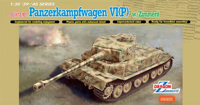 Dragon 1/35 Pz.Kpfw.VI(P)/Bergepanzer Tiger (P) Plastic Model Kit [6869]