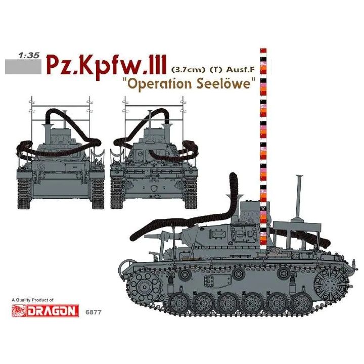 Dragon 1/35 Pz.III (3.7cm) (T) Ausf.F Plastic Model Kit [6877]