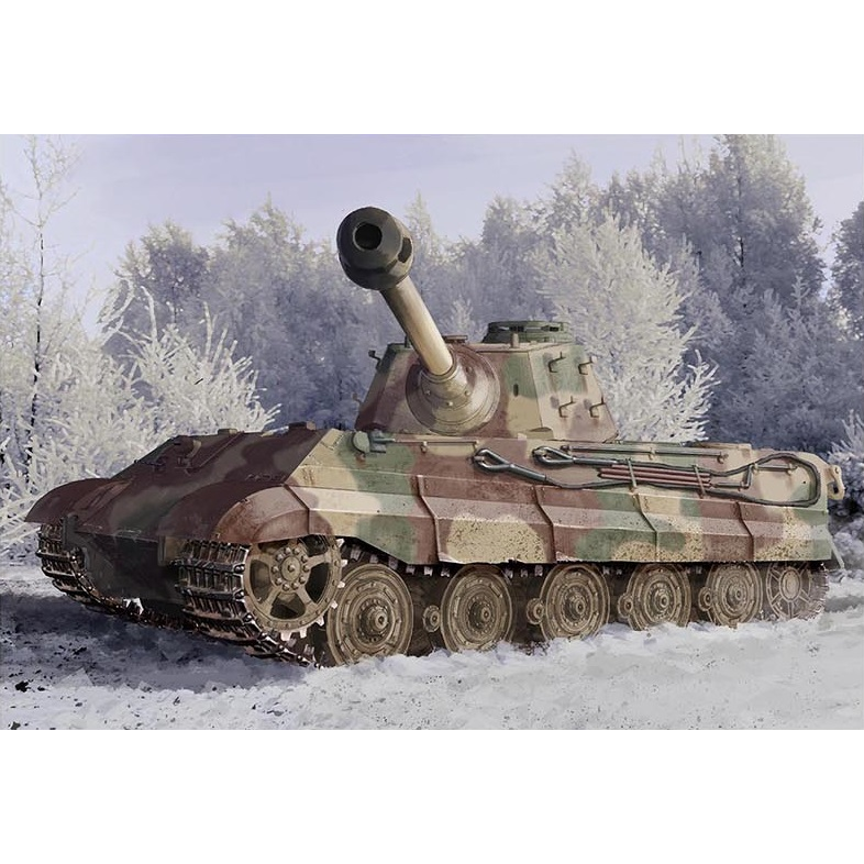 Dragon 1/35 Kingtiger Late Production w/New Pattern Track Plastic Model Kit Ardennes 1944 [6900]