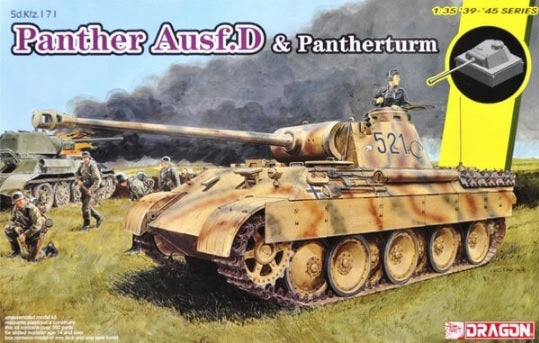 Dragon 1/35 Panther Ausf.D mit Pantherturm Plastic Model Kit [6940]