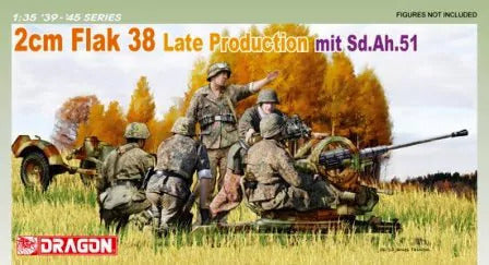 Dragon 1/35 2cm FlaK 38 Early/Late Production Plastic Model Kit [6942]