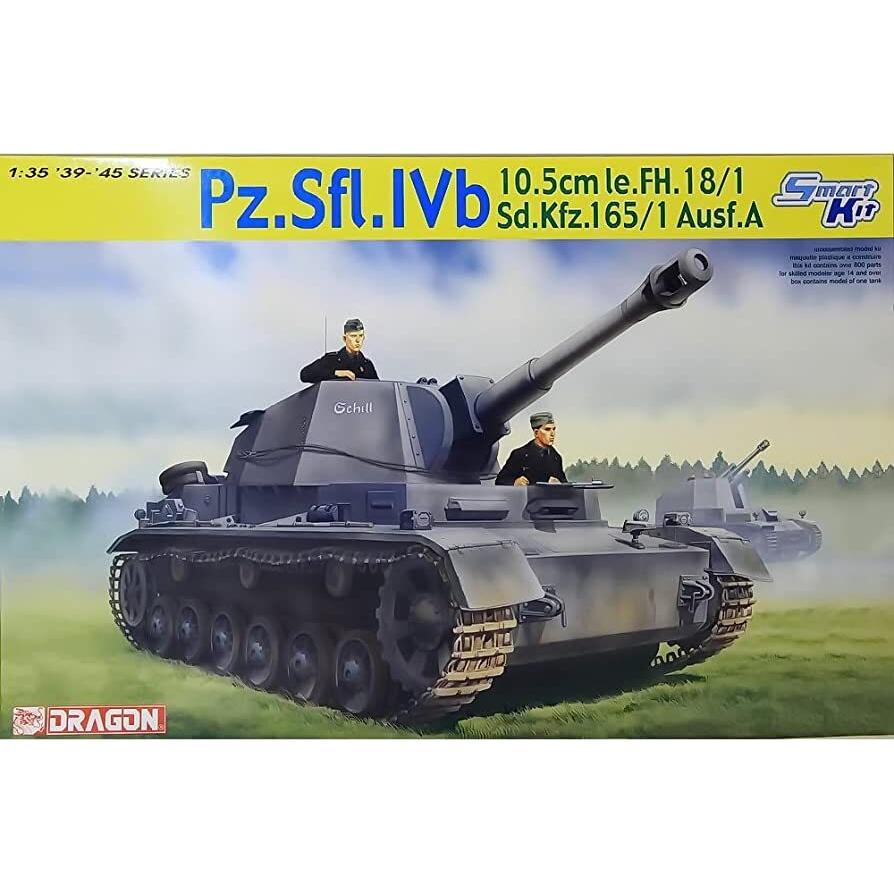 Dragon 1/35 Pz.Sfl.IVb 10.5cm le.FH.18/1 Sd.Kfz.165/1 Ausf.A Plastic Model Kit