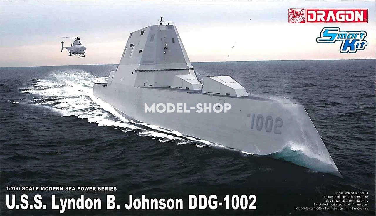 Dragon 1/700 USS Lyndon B. Johnson DDG-1002 Plastic Model Kit [7148]