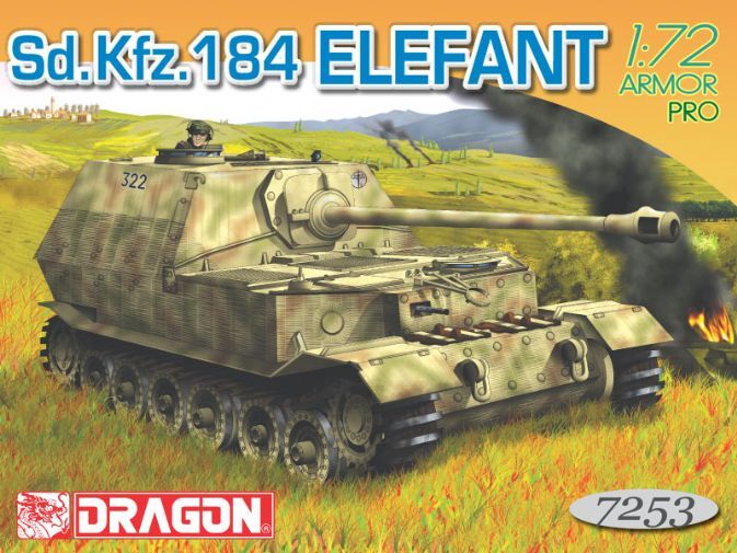 Dragon 1/72 Sd.Kfz.184 Elefant Plastic Model Kit