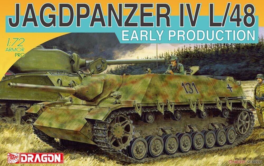 Dragon 1/72 Jagdpanzer IV L/48 Early Production Plastic Model Kit [7276]