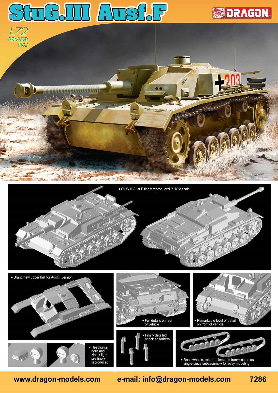 Dragon 1/72 StuG.III Aust.F [7286]