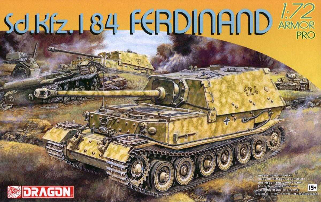 Dragon 1/72 Sd.Kfz.184 Ferdinand Plastic Model Kit