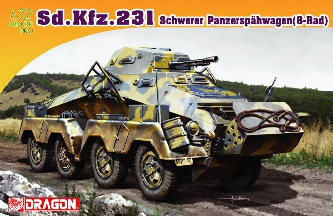 Dragon 1/72 Sd.Kfz.231 SCHWERER PANZERSPÃ„HWAGEN (8-RAD) [7483]