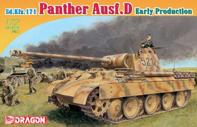 Dragon 1/72 Sd.Kfz.171 PANTHER Ausf.D EARLY PRODUCTION [7494]