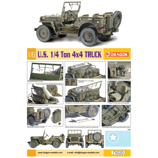 Dragon 1/6 U.S Jeep 1/4 Ton 4x4 Truck [75020]