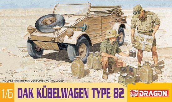 Dragon 1/6 DAK Kubelwagen Type 82 Plastic Model Kit [75021]