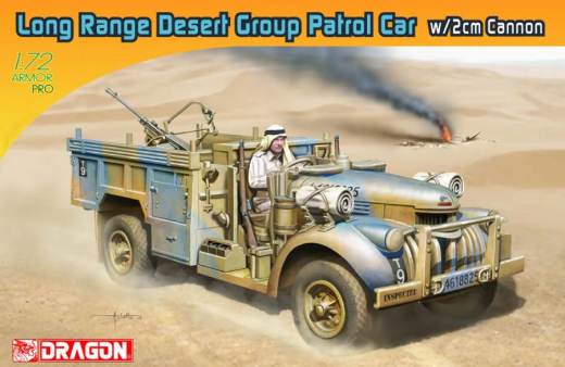 Dragon 1/72 LONG RANGE DESERT GROUP PATROL CAR w/2cm GUN [7504]