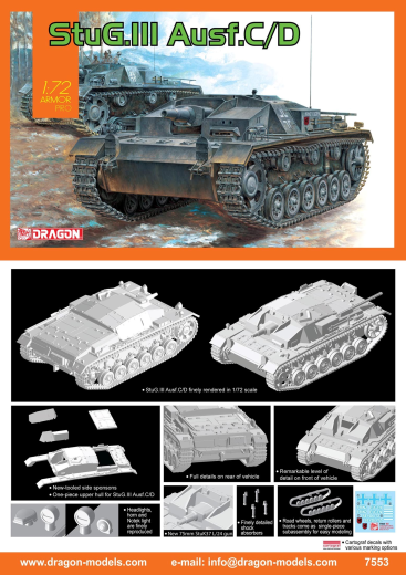 Dragon 1/72 StuG.III Ausf.C/D [7553]