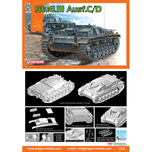 Dragon 1/72 StuG.III Ausf.C/D [7553]