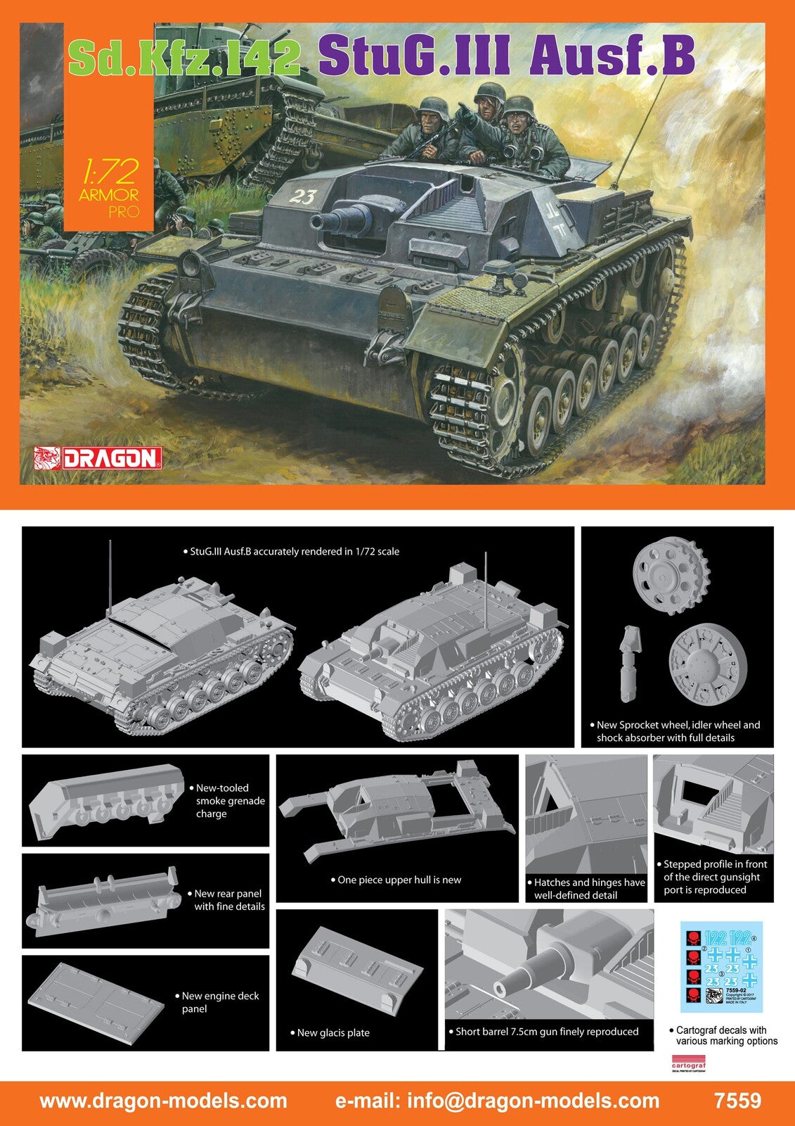 Dragon 1/72 StuG.III Ausf.B [7559]