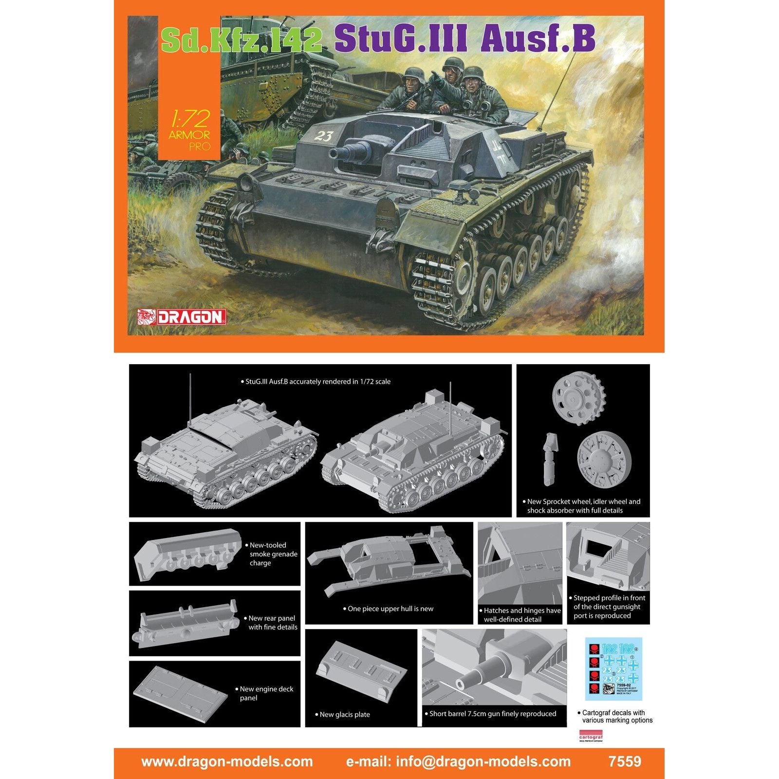 Dragon 1/72 StuG.III Ausf.B [7559]